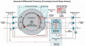 generator differential protection principle