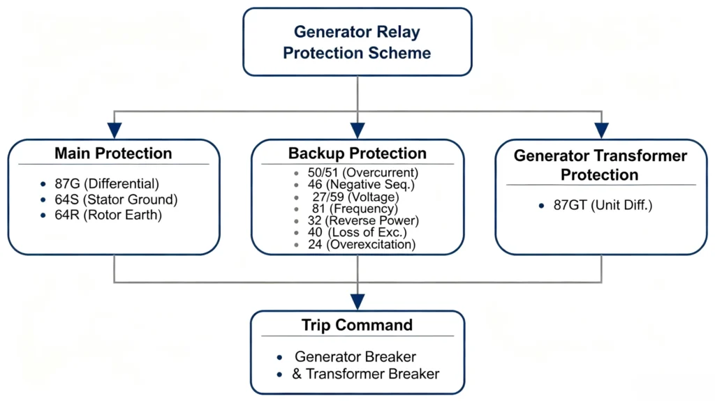 Generator Relay Protection Scheme