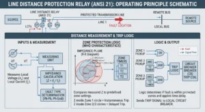 Working Principle of Line Distance Protection Relay