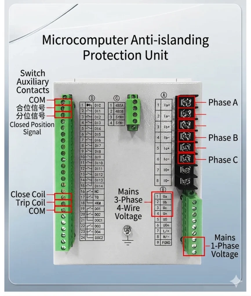 Anti-islanding Protection Wiring