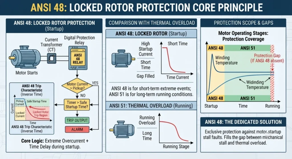 Locked Rotor Protection Core Principle