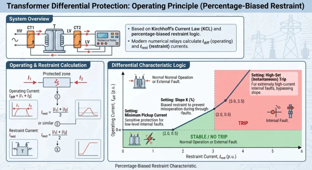 Transformer Differential Protection Working Principle