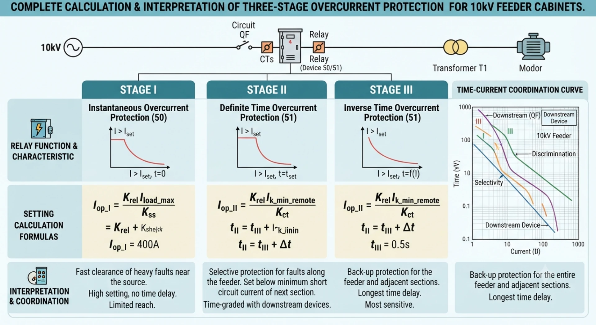 Three-Stage Overcurrent Protection