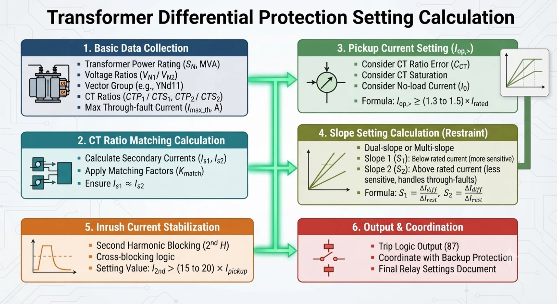 Transformer Differential Protection Setting Calculation