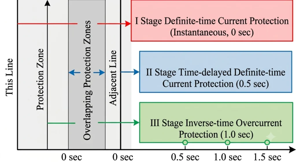 Three-stage current protection