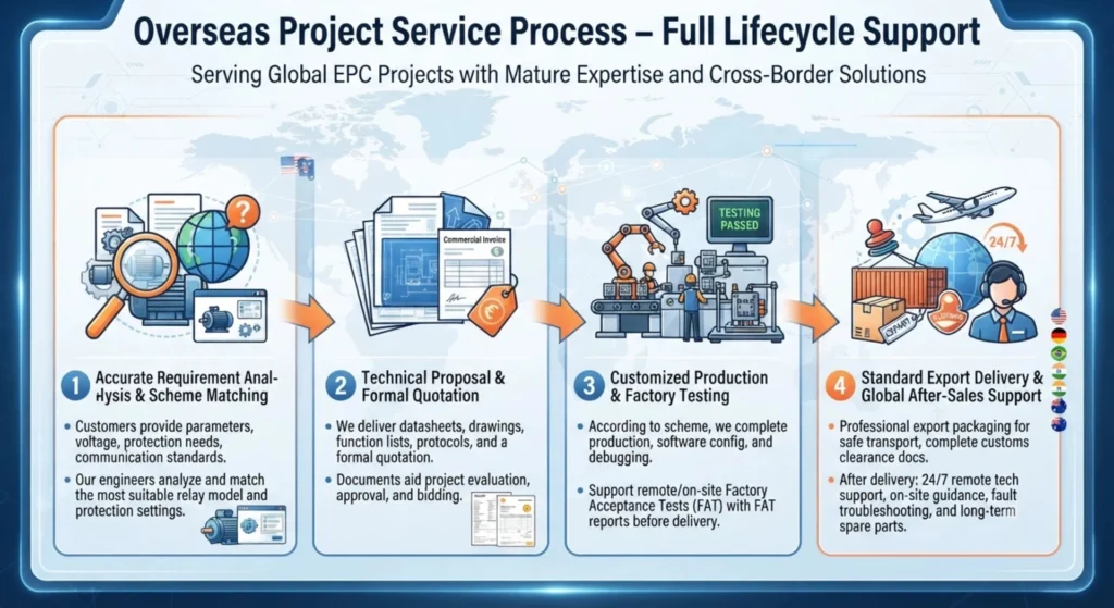 Overseas Project Service Process – Full Lifecycle Support