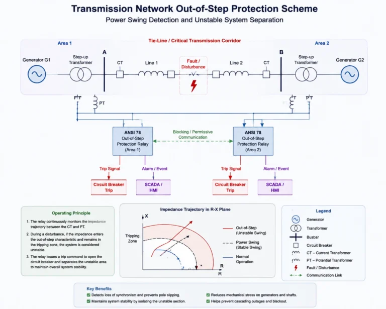 Transmission Network Out-of-Step Protection Scheme