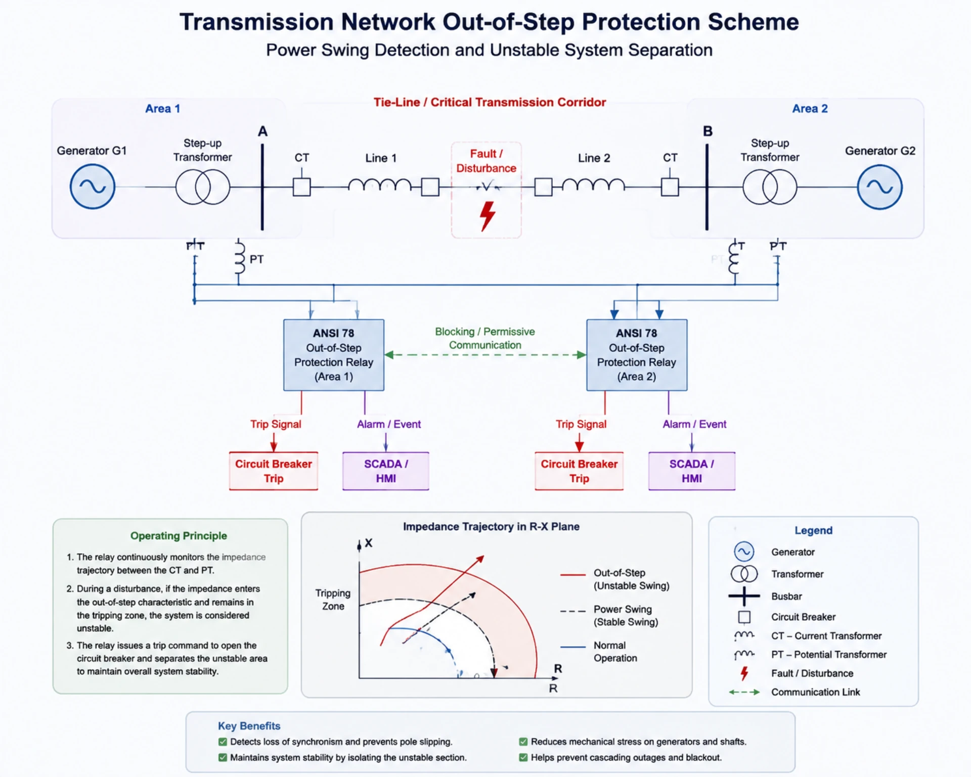 Transmission Network Out-of-Step Protection Scheme