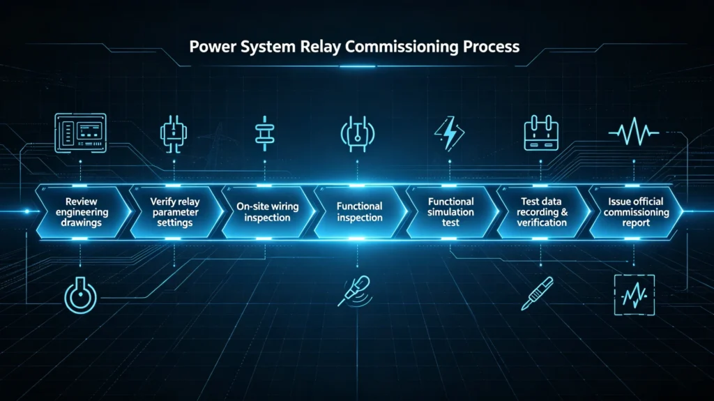 Power System Relay Commissioning Process