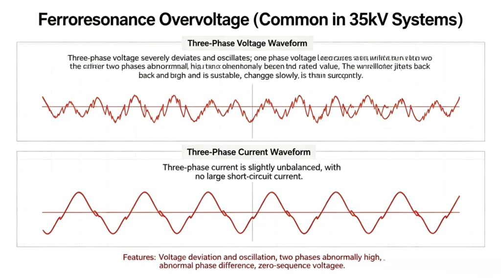 Ferroresonance Overvoltage (Frequent on 35kV Busbars)