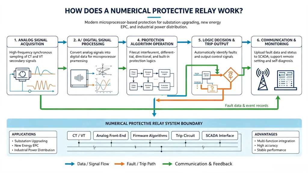 How Does a Numerical Protective Relay Work?