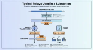 relays in substation protection scheme