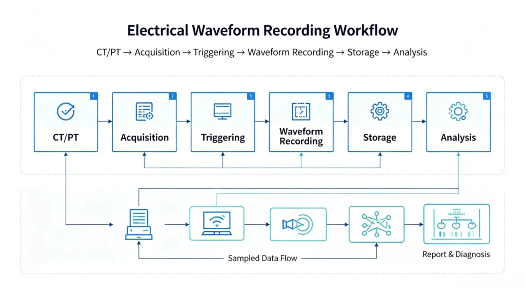 Electrical Waveform Recording Workflow