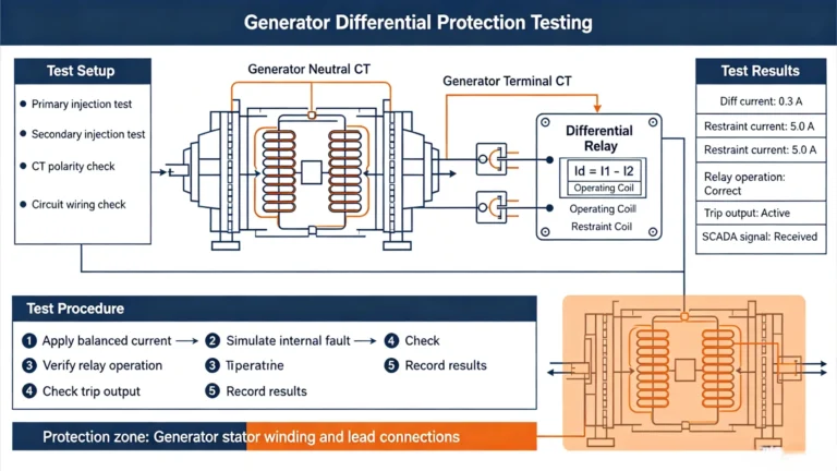 Generator Differential Protection Testing