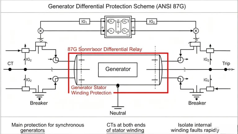 Generator Differential Protection Scheme
