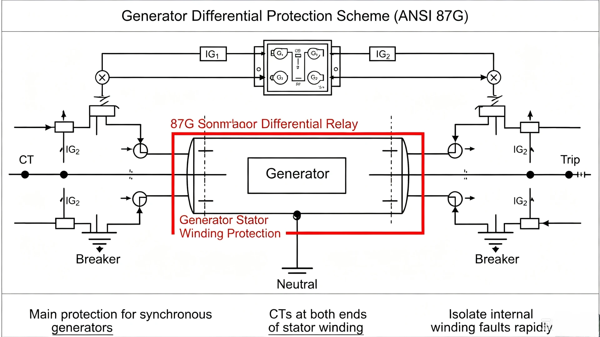 Generator Differential Protection Scheme