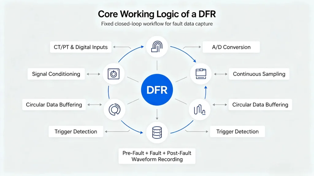 Working Principles of the Digital Fault Recorder