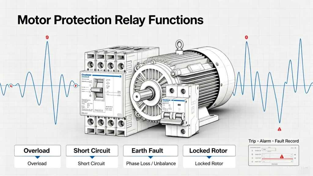 motor protection relay functions