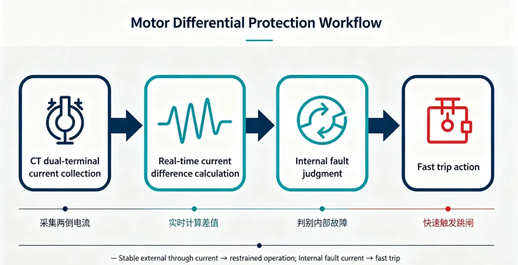 Motor Differential Protection Workflow