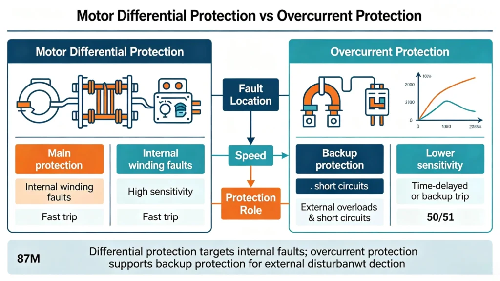 Motor Differential Protection vs Overcurrent Protection