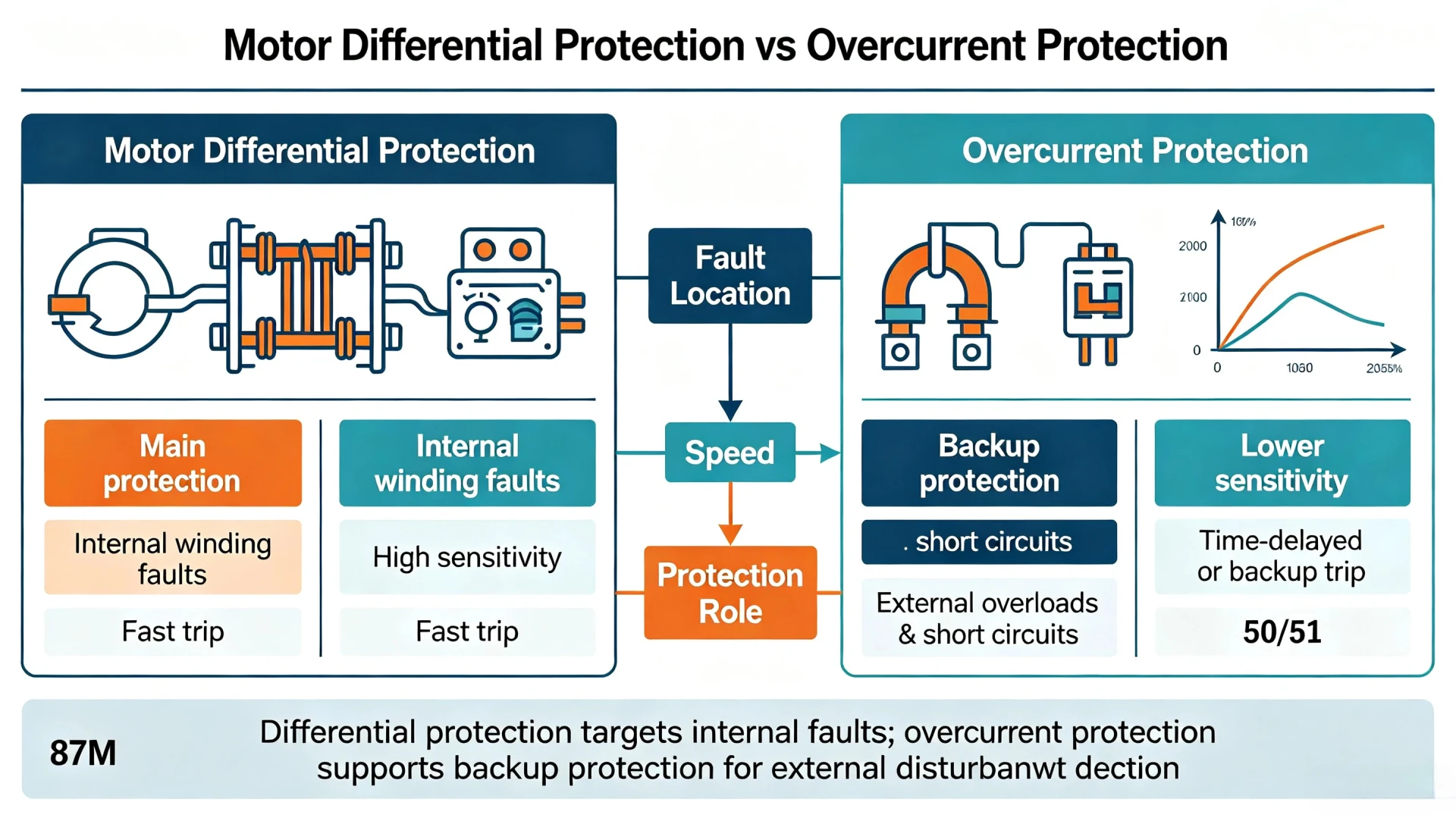Motor Differential Protection vs Overcurrent Protection