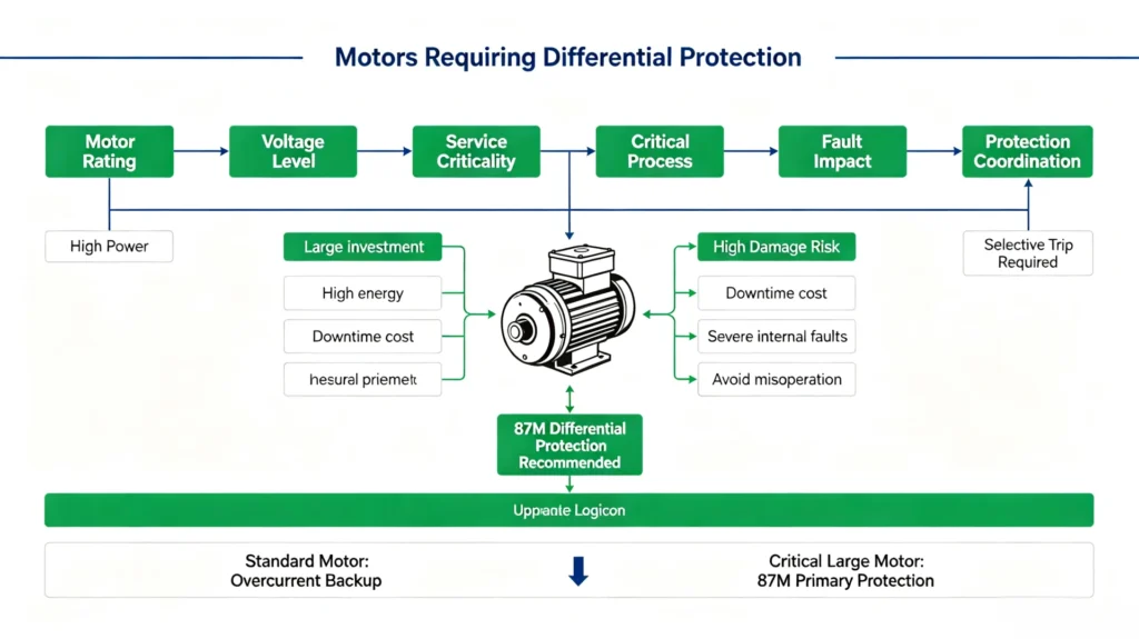 Motors Requiring Differential Protection