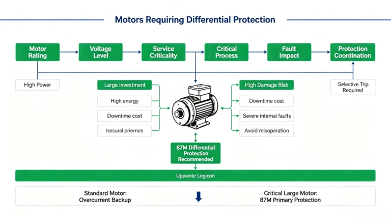 Motors Requiring Differential Protection