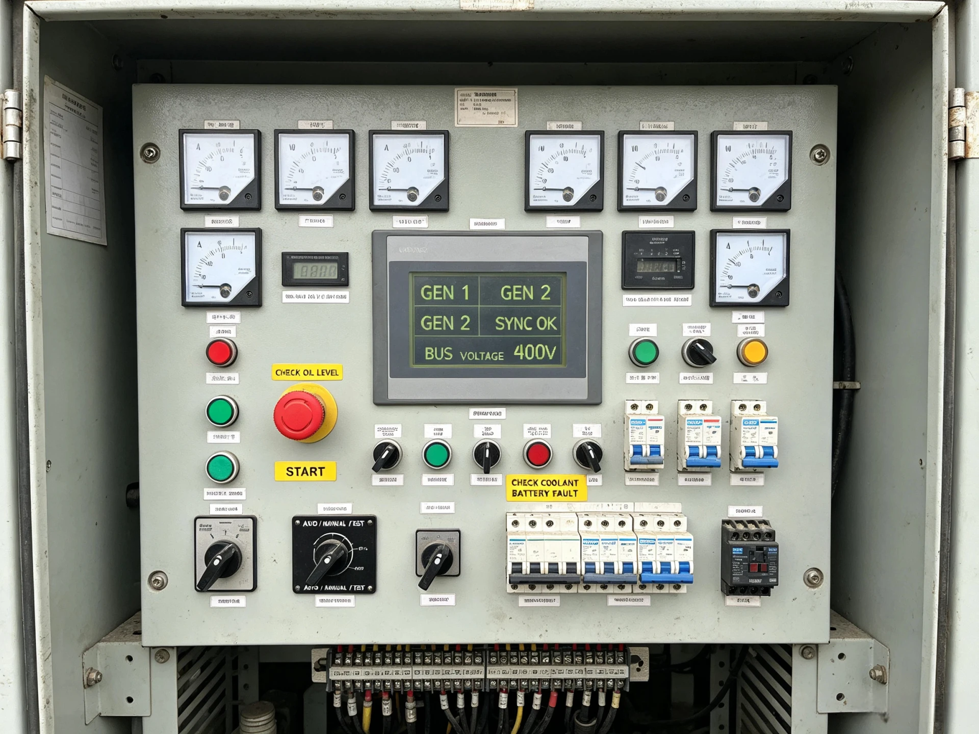 Emergency Generator Panel