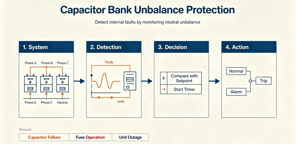Capacitor Bank Unbalance Protection