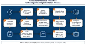 Generator Differential Protection CT Configuration Implementation Process