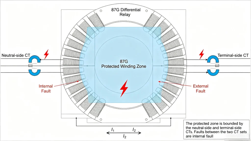 Generator Differential Protection Zone